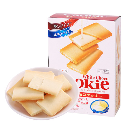 日本进口三立白巧克力味夹心饼干