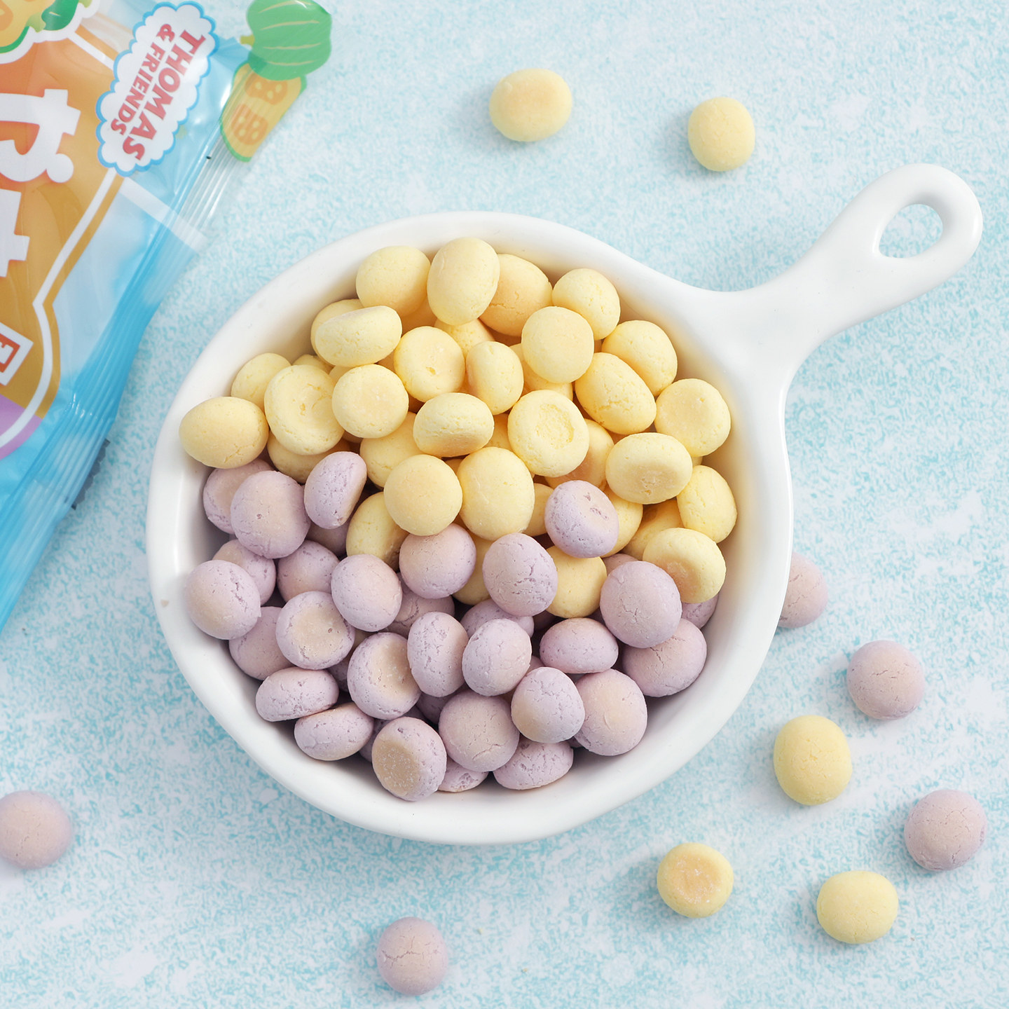 日本进口零食西村托马斯蔬菜小馒头饼干宝宝儿童休闲小吃零食78g