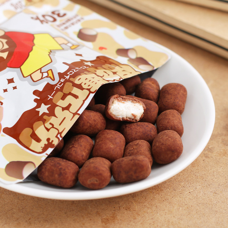 蜡笔小新咔咔番棉花糖巧克力榛子牛奶味联名零食款送随心贴纸20g