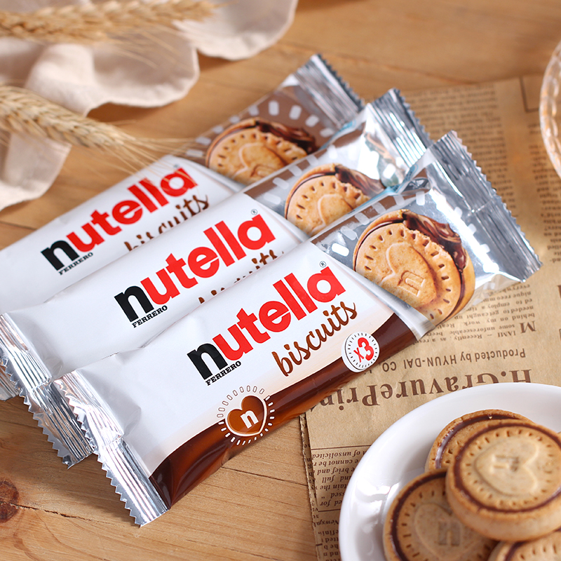 德国进口nutella巧克力夹心饼干
