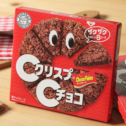 日本进口日清披萨造型巧克力可可燕麦脆派批玉米片饼干休闲小零食