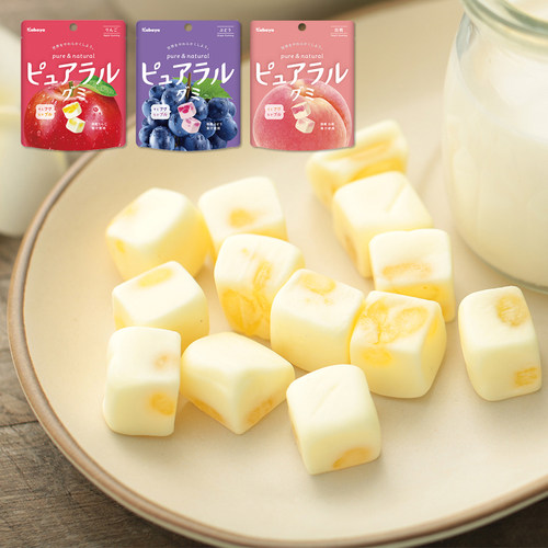 日本原装进口零食卡巴也夹心软糖