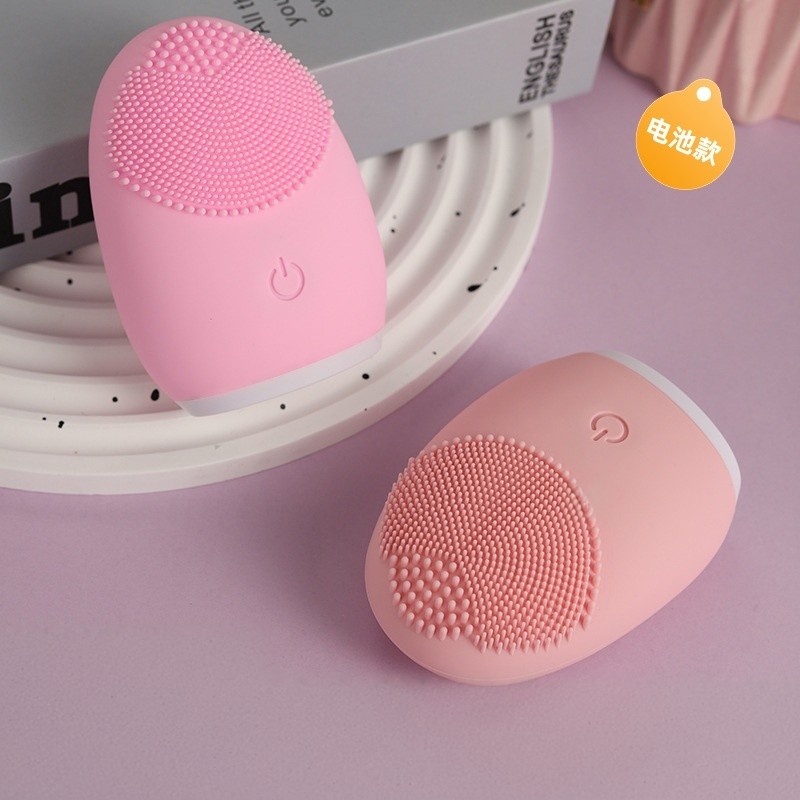新款电动洁面仪按摩清洁洗脸仪软毛硅胶洁面刷女士卸妆干净电池款,美容美体仪器,洁面仪,淘宝优惠券,粉丝福利购,淘宝优惠卷
