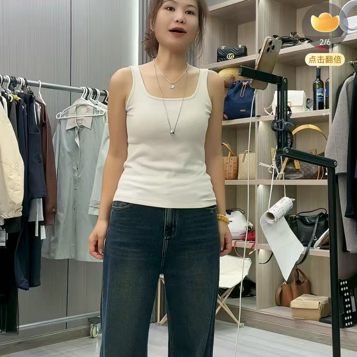 27146/妃 zi 修身显瘦抓毛绒保暖背心-ap-9.24