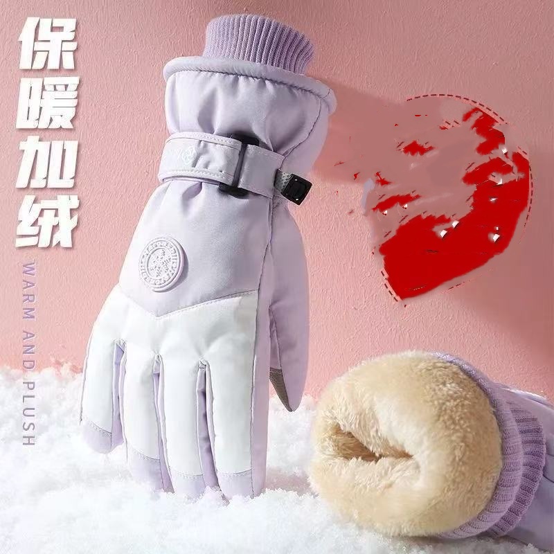 加绒保暖滑雪骑车触屏手套-as-10.22