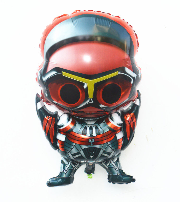 儿童卡通周岁布置百天满月铝膜气球气球超人主题生日派对装饰用品