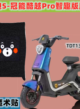 雅迪S-冠能酷越Pro智趣版电动车脚垫坐垫套TDT1312Z电瓶车踏板垫