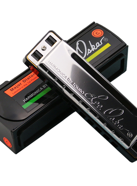 通宝TOMBOLee Oskar 专业演奏10十孔布鲁斯口琴C调 1910