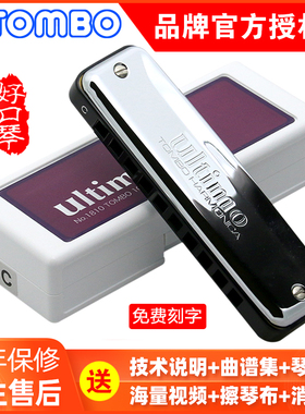 日本通宝1810成人高级专业十孔布鲁斯口琴降升# D E F G A B C 调