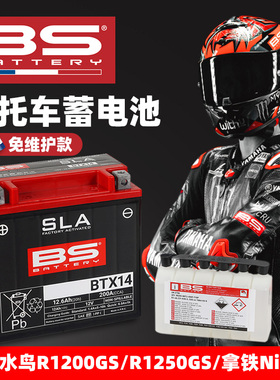 适用宝马水鸟R1200GS/R1250GS/R1300GS ADV拿铁Nine T法国BS电瓶