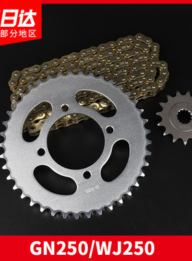 适用于望江铃木250摩托车套链GN250牙盘链轮TU250X征和油封链条