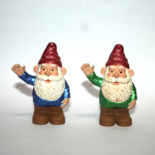 长胡子小矮人 safari 场景摆件 人物微拍 守护精灵 人偶模型玩具