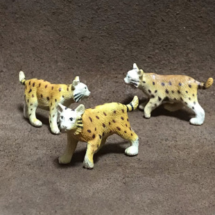 山猫 塑胶仿真野生动物 野猫 仿真动物模型 儿童玩具safari正版