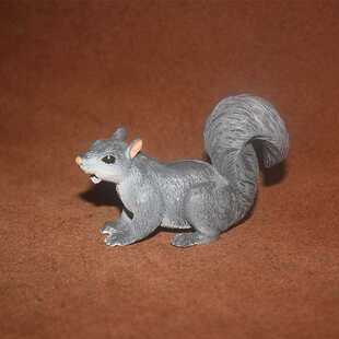 松鼠 儿童玩具 safari 仿真野生动物模型微拍场景摆件