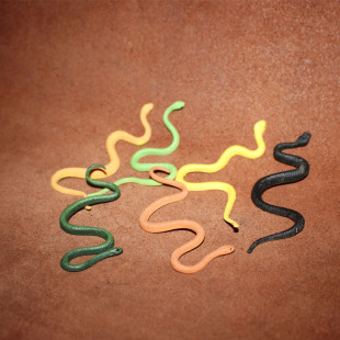 safari儿童认知仿真 盾尖吻蛇 爬行动物模型玩具场景摆件