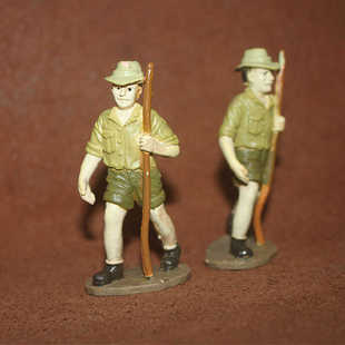 探险家 人物造景摆件 safari 仿真人偶模型玩具