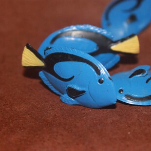 蓝黑斑小丑鱼 热带鱼 safari 仿真海洋动物模型玩具