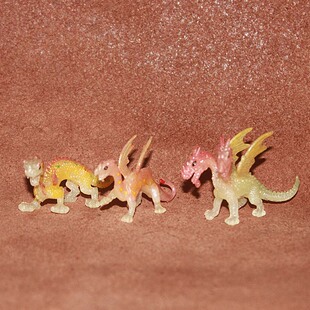 夜光小幼龙 神话场景模型玩具摆件 双头龙 正版 safari