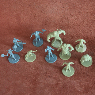 safari 怪兽未上色白模 人偶模型玩具