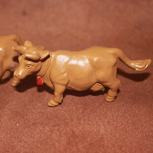 小号棕奶牛 塑胶农场动物 母牛 仿真动物模型玩具 safari