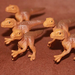 safari 迅猛龙 仿真恐龙模型玩具场景摆件