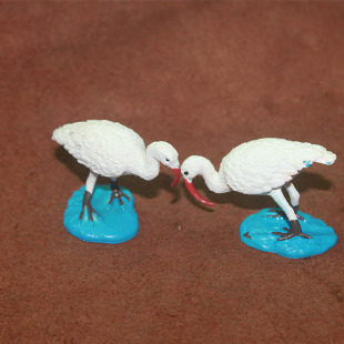 红鹤 朱鹭 safari 仿真野生动物飞鸟模型玩具