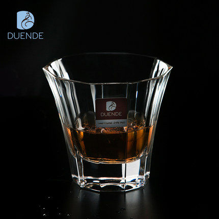 欧式DUENDE进口无铅水晶玻璃红酒杯 创意威士忌酒杯烈酒杯6只套装