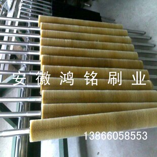 定做工业刷辊尼龙丝刷 磨料丝刷螺旋弹簧刷 钢板酸洗镀锌机械毛刷