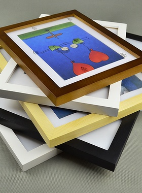 创意4kA3 A41214 16/20/18/24寸8开挂墙奖状实木相框海报画框相架