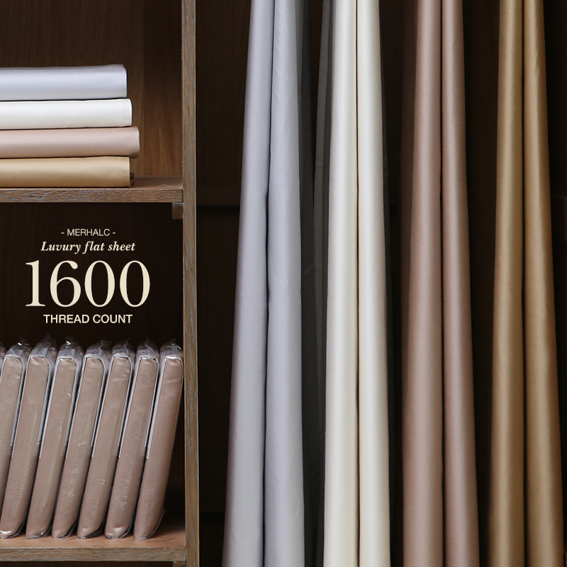 奢华贡缎1600根匹马棉床单床笠罩