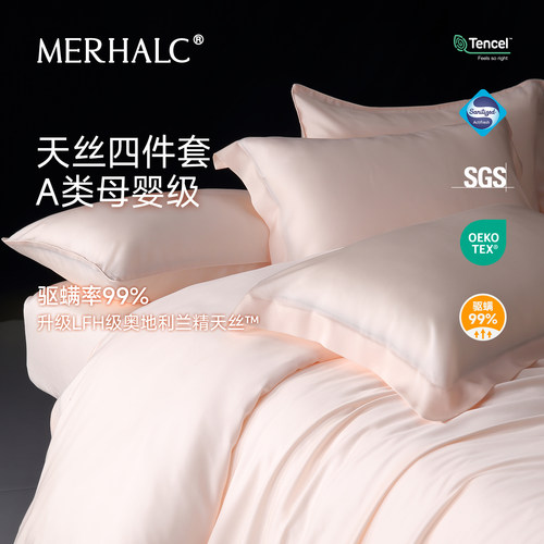 tencel兰精天丝夏季凉感四件套