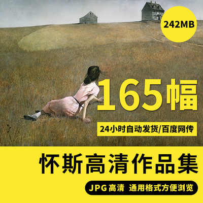 安德鲁怀斯画集高清素描油画电子TIF版临摹素材装饰高清画芯喷绘