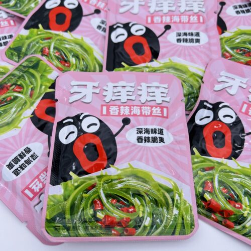 牙痒痒海带丝500g约22包香辣脆爽即食海带健康小吃解馋休闲零食 - 封面