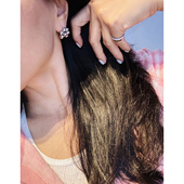 TANG TTOD032 2025年 TOWN 欧美不规则圆珠花朵耳钉耳环轻奢时尚