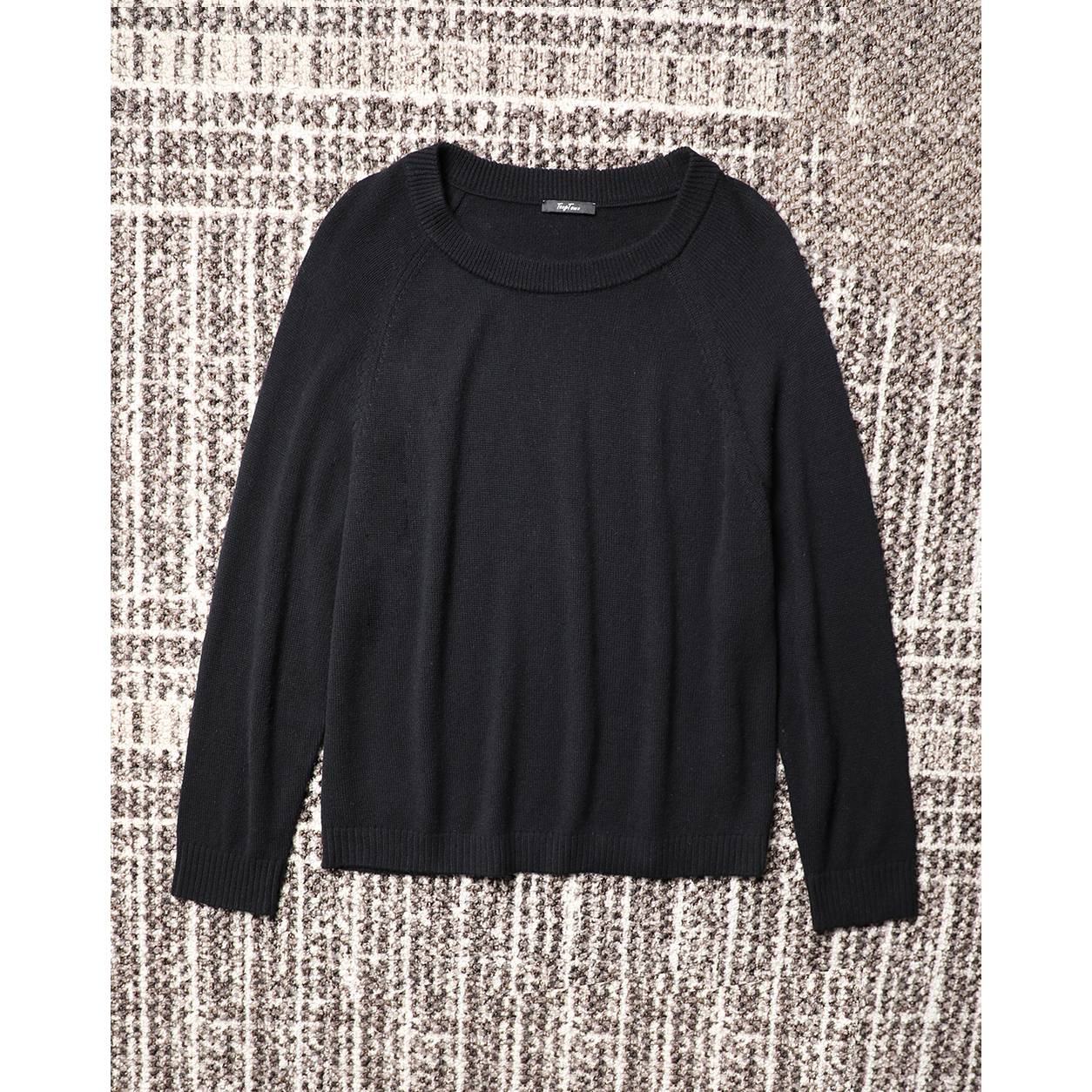 TANG TOWN自制单穿/叠穿无忧驾驭随性松弛感纸片人圆领针织衫毛衣