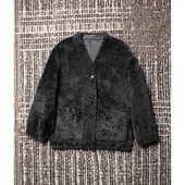 自制 TANG TOWN 進口美利奴卷毛V领羊皮毛一体外套