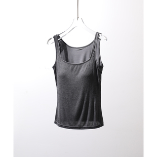 TANG TOWN 日常通勤 舒适/简约/免穿内衣/一体式设计显瘦背心