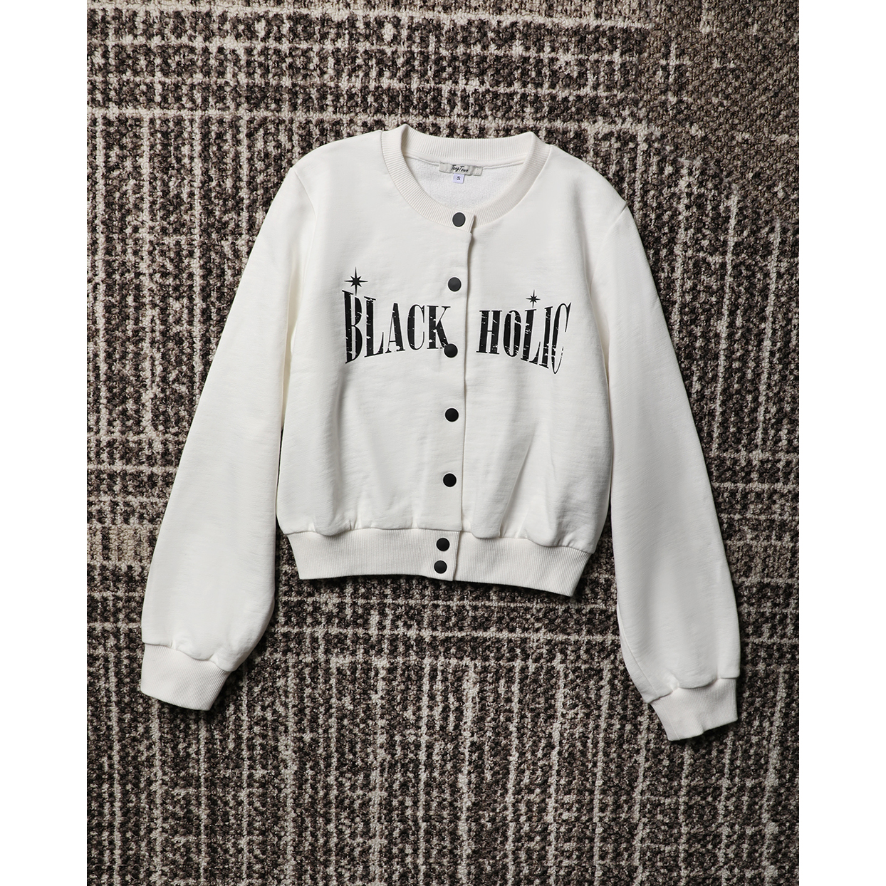 TANG TOWN 自制 休闲早秋亲肤全棉 都市轻运动风字母立领夹克外套