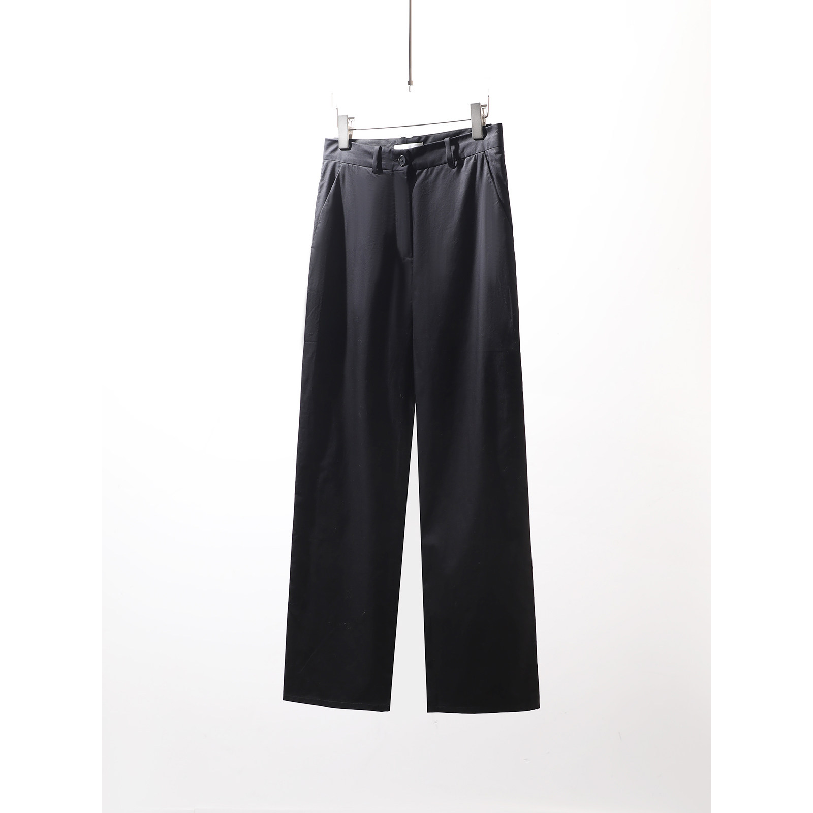 TANG TOWN 经典百搭款 立裁版型 琎口匹马棉直筒西裤/长裤