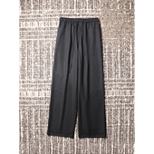 TANG 全羊毛垂坠显瘦抽绳空气直筒裤 TOWN自制懒人松弛百搭 一片式