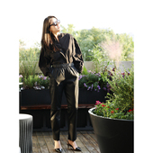 高端弹力羊皮小脚皮裤 TANG TOWN自制一秒修腿人均穿出直细竹竿腿