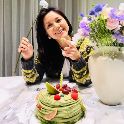 TANG TOWN 自制 羊驼毛/羊毛 蓬松温暖 费尔岛提花插肩袖针织开衫