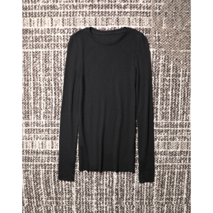 自在轻盈多季 造型 及简微修身 TANG 手洞T恤内搭 自制 长袖 女 TOWN