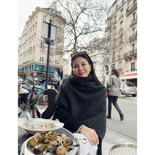 TANG 1OO%山羊绒高领开衩多穿法针织披肩大围脖 TOWN自制造型神器