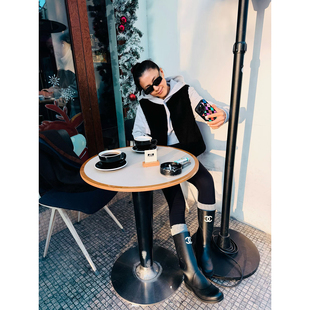 进口细腻亲肤羊皮毛一体極简微宽肩皮草马甲 自制 秋冬 TOWN TANG