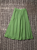 TOWN 文艺气质通勤 自制 TANG 夏季 亚麻 A字半身裙 女