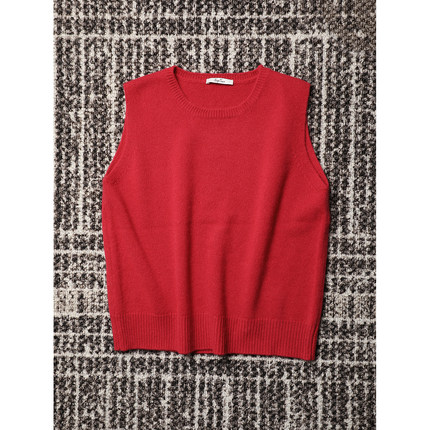 TANG TOWN 自制 外穿内搭潜力无限 时髦气质全羊绒针织背心