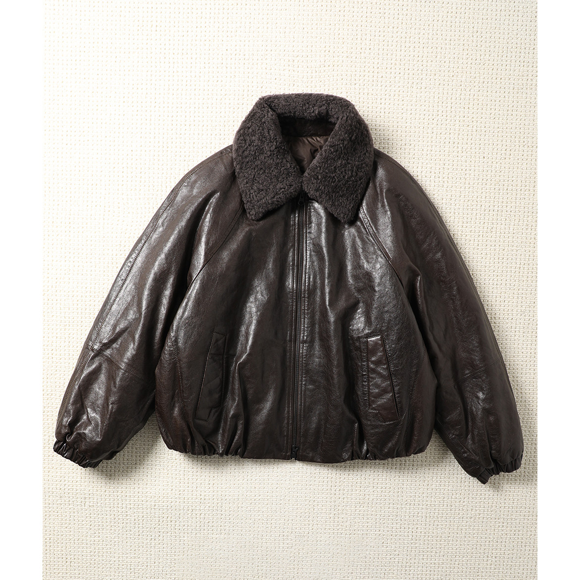 TANG TOWN重磅高端酷飒油蜡羊皮 可拆卸羊羔毛领白鹅绒皮羽绒外套,女装/女士精品,皮衣,淘宝优惠券,粉丝福利购,淘宝优惠卷