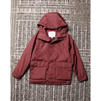 TANG TOWN 25秋 城市户外轻运动防风防水硬壳冲锋衣连帽外套夹克