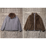 TANG TOWN 【立领双面穿造型】哈灵顿摇粒绒廓形夹克外套 25秋冬